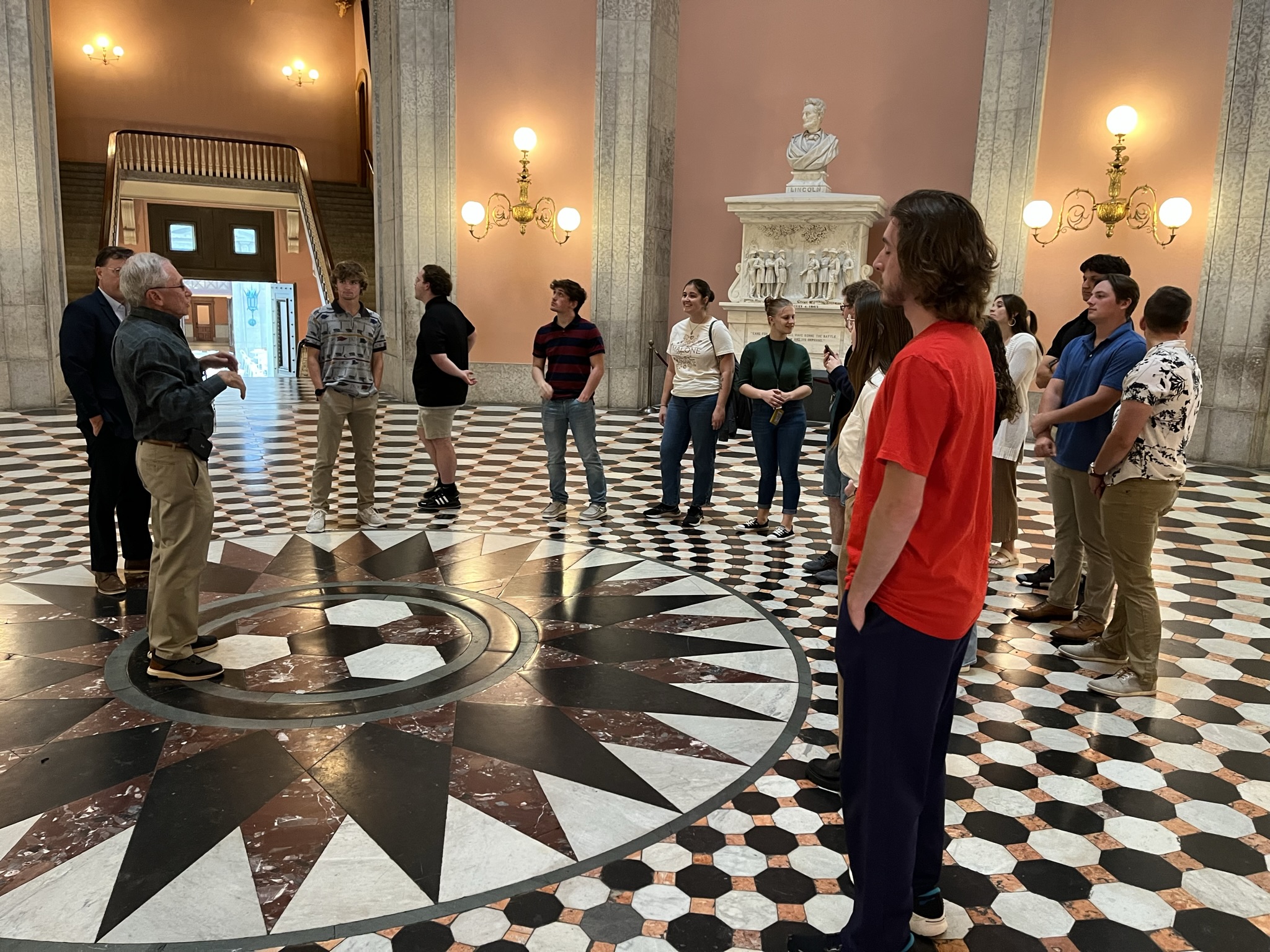 Ohio History Students at the Statehouse, Columbus, Ohio