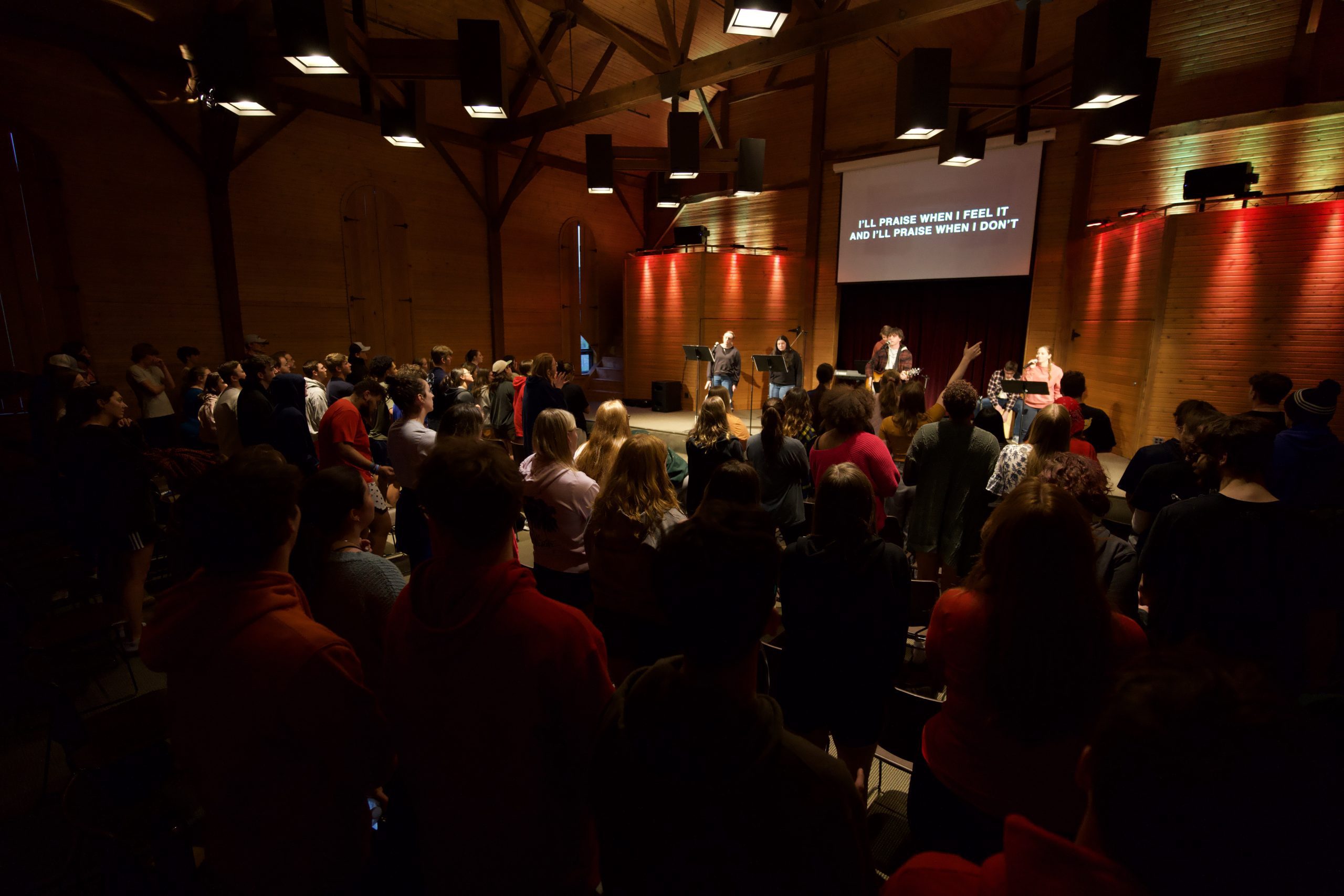 Worship Arts group singing