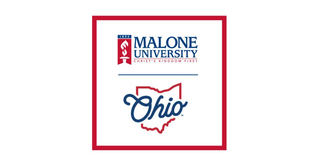 Malone University and Ohio Government Logo