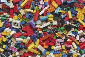 large array of LEGO blocks of all colors and shapes